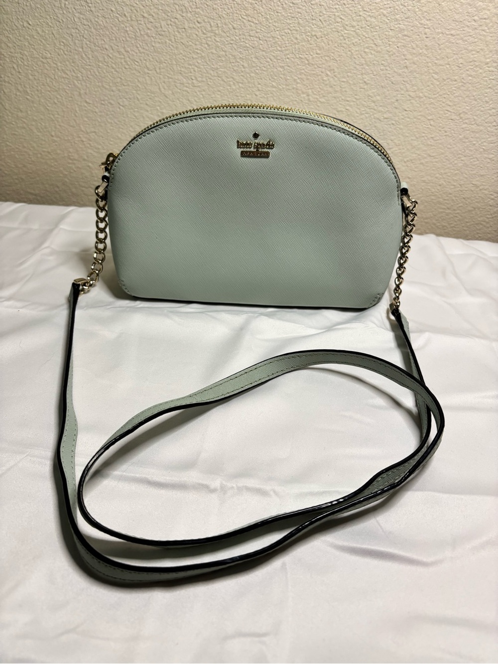 kate spade Perry Saffiano Leather Dome Crossbody